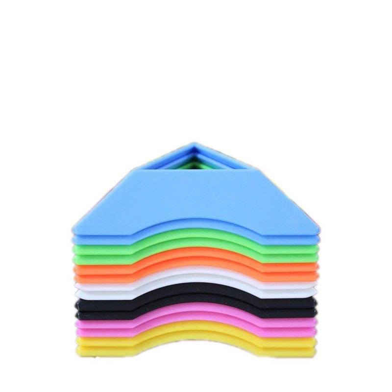Goodplay 14 pcs Cube Stand Plastic for Puzzle Cube Holder Show - Multicolour Cube Tripod - Image 1